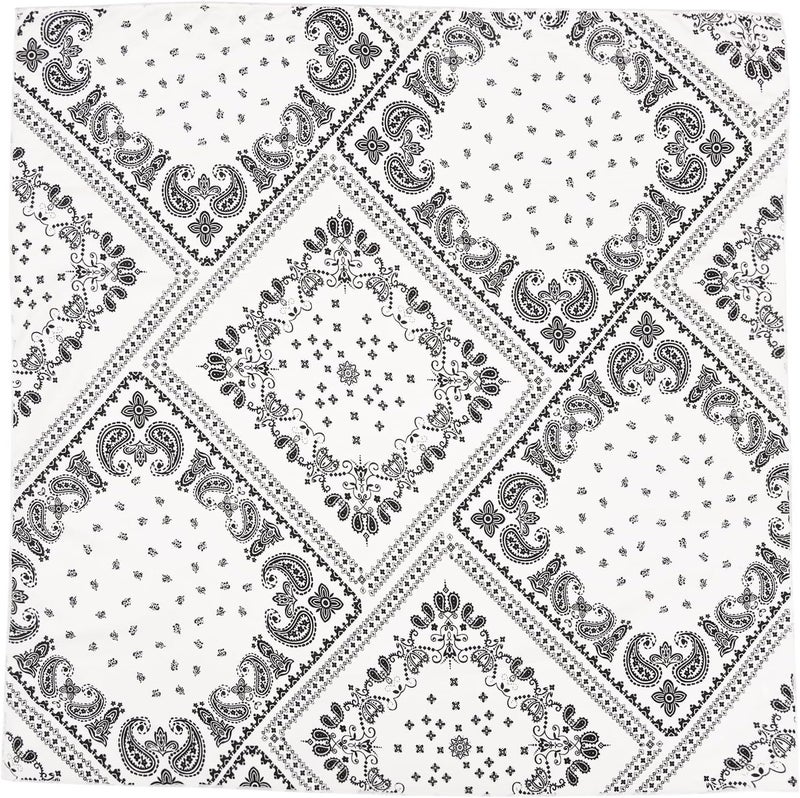 Acigbetter 2 Pack Soft Cotton-Blend Bandana for Women and Men, 21.6''x 21.6'' Neck Head Scarf Summer Thin Bandana Headband - Image 3